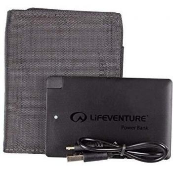 Lifemarque RFID Charger Wallet, Billetera Unisex Adulto, Grey, Talla Única