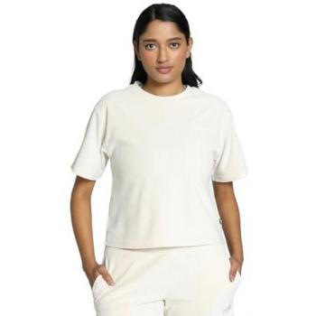 Camiseta Crop Beig Puma ESS Elevated para Mujer