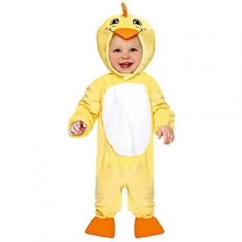 Disfraz de Patito Amarillo para Bebé con Capucha y Pies - Talla 18-24 Meses