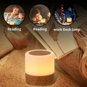 RGB LED Touch Control Camping Night Lamp with Remote - Color Changing Atmosphere Light