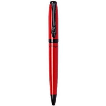 Leitz Platignum Studio - Bolígrafo de tinta azul con caja plateada, rojo