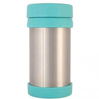 Kiokids 1389 - Termo acero inoxidable para alimentos, unisex, color plata y azul