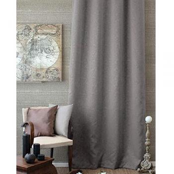Cortina Opaca con Motivos Tonos sobre Tonos 8 Ollaos - Gris - 140 x 240 cm