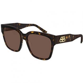 Balenciaga BB0056S 002 Sunglasses, Brown, Female, Size: 55 MM