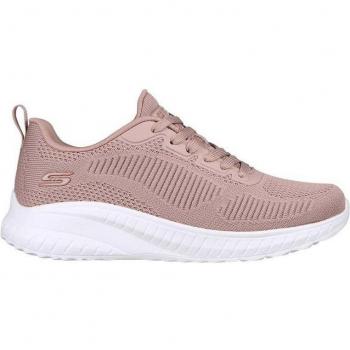 Skechers BOBS Squad Chaos - Face Off Women's Low-Top Sock Sneakers with Lace-Up Closure and Memory Foam Cushioning