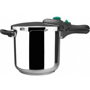 MAGEFESA Dynamic Olla a presión Súper rápida de fácil Uso, Acero Inoxidable 18/10, Apta para Todo Tipo de cocinas, Incluido inducción.