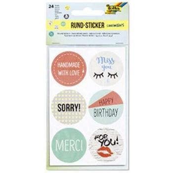 Pegatinas Circulares de Hotfoil para Scrapping Folia