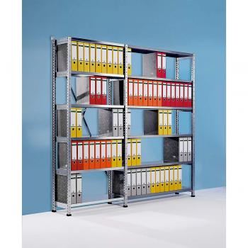 Estantería ensamblable para archivadores, galvanizada, altura 2280 mm, un lado, base 1200 x 300 mm