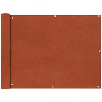 vidaXL Toldo para Balcón de Tela Oxford Terracota 90x400 cm Lona para Terraza