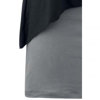 Forplay Vestido dos en uno Vestido negro/gris marengo 4XL