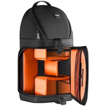 Neewer Professional DSLR Camera Sling Backpack - Durable Waterproof, Tear-Proof with Padded Dividers (Orange Interior)