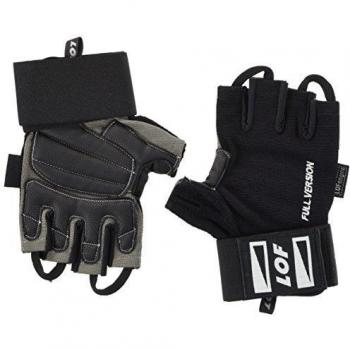 Lof Full Version - Guantes de fitness para hombres, color negro, talla XL