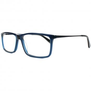 Rectángulo Montura Completa Plástico Azul Gafas Recetadas para Hombre - Gafas Anti-Azules - SmartBuy Collection