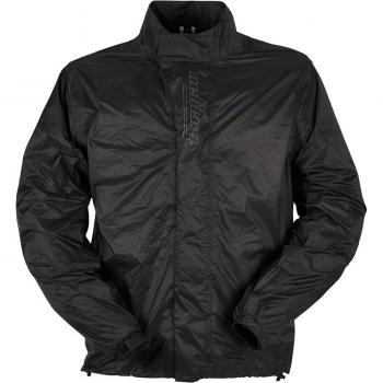 Chaqueta de Moto Furygan Rain Coat Ideo Negra - Características: Material impermeable, diseño ligero, talla 3XL-4XL, protección contra el viento y la lluvia, forro interior cómodo