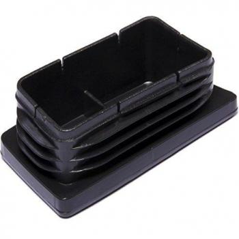 Brinox B75935N Contera Interior Rectangular, Negro, 40 x 80 mm, Set de 50 Piezas