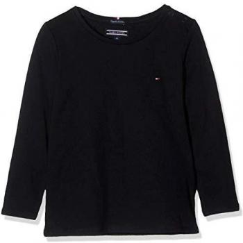 Tommy Hilfiger Girls Basic Cn Knit L/s Camiseta, Azul