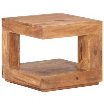 Mesa de centro 45x45x40 cm en madera maciza de acacia