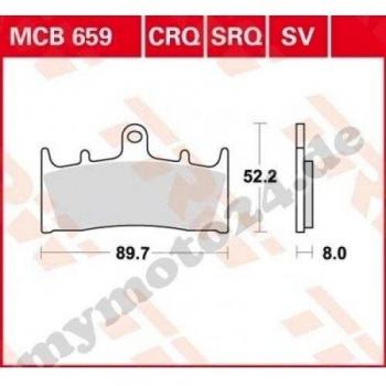 Freno TRW/Lucas MCB659CRQ, carbon Hyper Racing sin ABE