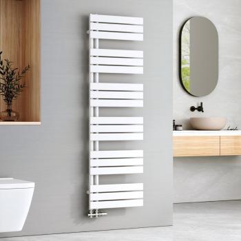 Secador de Toallas de Agua Caliente Emke Panel Plano Blanco 1599x500mm 794W Conexión Lateral