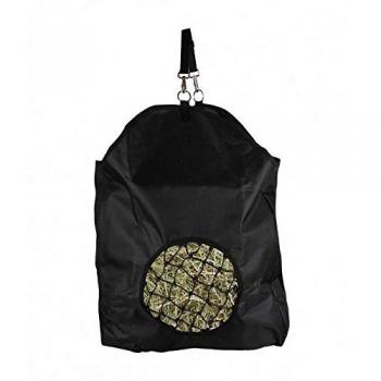 Bolsa de heno para caballos QHP Luxury con red de alimentación y material resistente