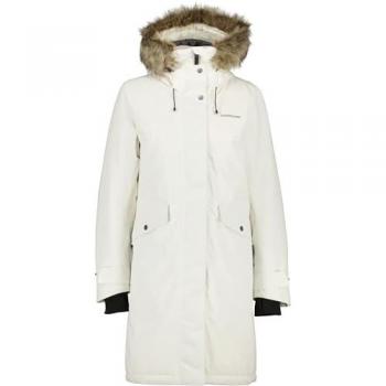 Didriksons Women's Erika Parka 3 - Insulated Waterproof Winter Coat - White Foam - Size 38