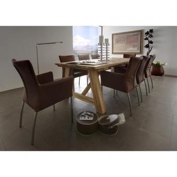 Comedor Wiking Color: engrasada, tamaño: 180 cm W x 100 cm t