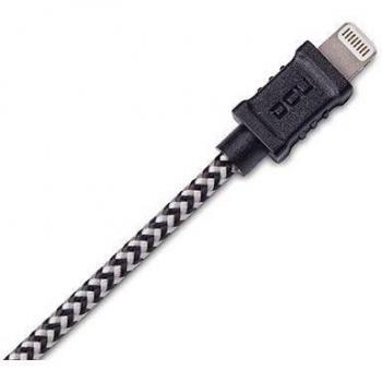DCU TECNOLOGIC - Conexion Usb-Mfi Iphone 5/6/7 Negro/Blanco 1M