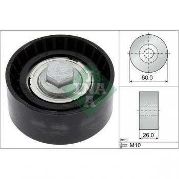Polea tensora/guía INA para correa trapezoidal, modelo 532 0868 10