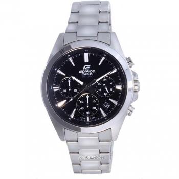 Casio Edifice 100M Men's Black Chronograph Stainless Steel Quartz Watch EFV-630D-1AV