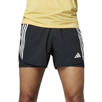 Pantalón Corto Adidas Mens Training Gym + Woven 2In1 Shorts Black