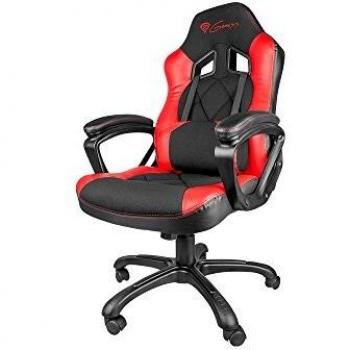 GENESIS Silla Gaming Nitro 330 Negra ROJA SX33, Acacia, One Size