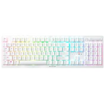 Razer Deathstalker V2 Pro Teclado Mecánico Gaming Inalámbrico RGB Switch Purple Blanco Layout USA