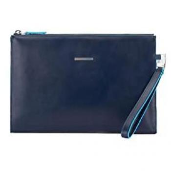 Piquadro Slim iPad Mini Pouch with Glasses Pocket, Blue male, Size: ONE SIZE
