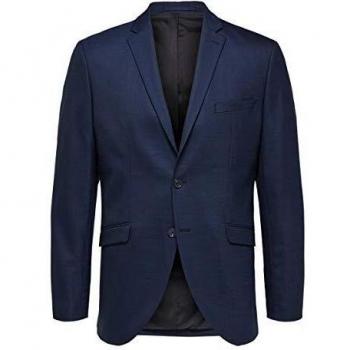 SELECTED HOMME Slhslim-mylostate Dk BLZ B Noos Chaqueta de Traje, Azul
