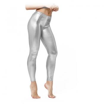 Leggins Metalizado plateado para mujer - TALLA S - M - L PARTILANDIA