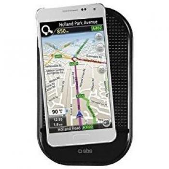 SBS TESUPPSILK - Soporte (Teléfono móvil/smartphone, Pasivo, Coche, 9 cm, 1 cm, 18 cm)