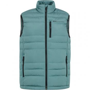 Protest Men's Bramptoon Gilet Vest in Atlantic Green