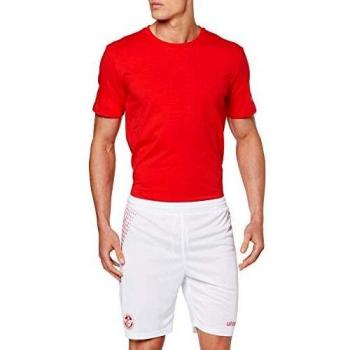 uhlsport Tunisia Home Calcetines, Hombre, Blanco/Rojo, 28-32