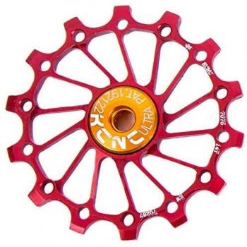 KCNC Ruleta Cambio Ultra Compatible Sram/Shimano X-Sync Monoplato Rojo 16 Dientes