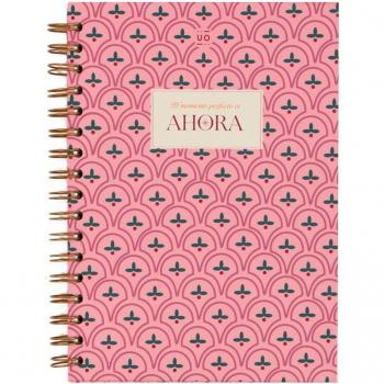 Libreta El momento perfecto UO rosa y verde