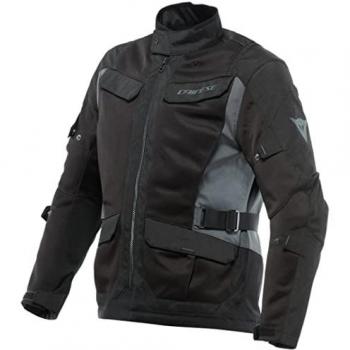 Chaqueta Dainese Desert Tex - Protección Transpirable Resistente Al Agua, Chaqueta de Moto Desert Negro-Hueso, Dainese Desert Tex Chaqueta textil para motocicleta - Negro Gris (54), Dainese - Desert