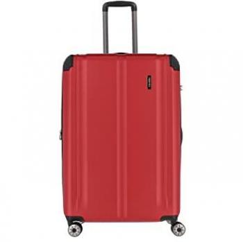 Travelite City Expandable Trolley L 4-Wheel Red 77cm
