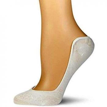 Burlington Jersey - Calcetines Invisibles Mujer, color blanco, talla 37/38