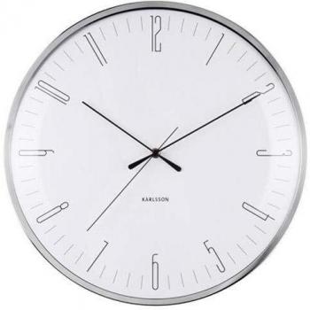Reloj de pared Karlsson KA5754WH moderno y elegante