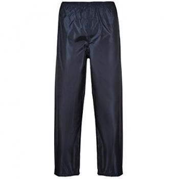 Pantalones de Lluvia Clásicos Navy XS con Tobilleras Ajustables Portwest S441