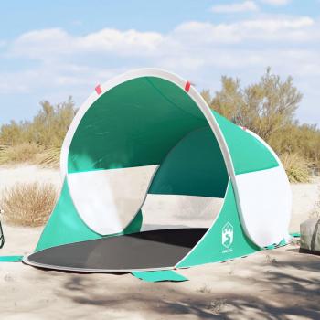 Tienda de playa pop-up impermeable verde agua