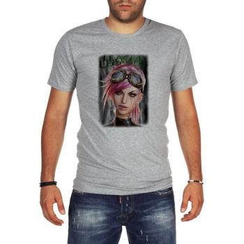 League Of Legends Vi Stands For Violence Face Shirt Custom Made T-shirt