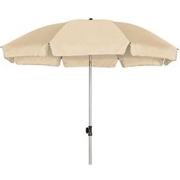GoodSun Sombrilla de jardín BE, natural, 200 cm, 8 piezas