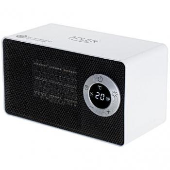 Calentador Cerámico Adler AD 7746 con Ventilador, 1000W, Pantalla LCD y Temporizador de hasta 8 Horas
