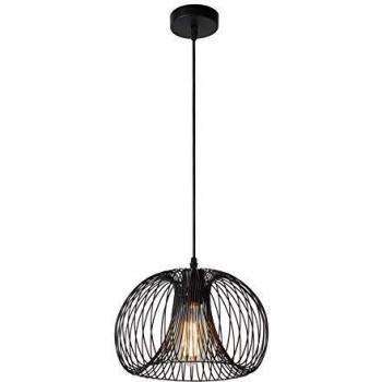 Lámpara Colgante Vinti Vintage de Alambre Ø 30 cm - 1xE27 - Negra